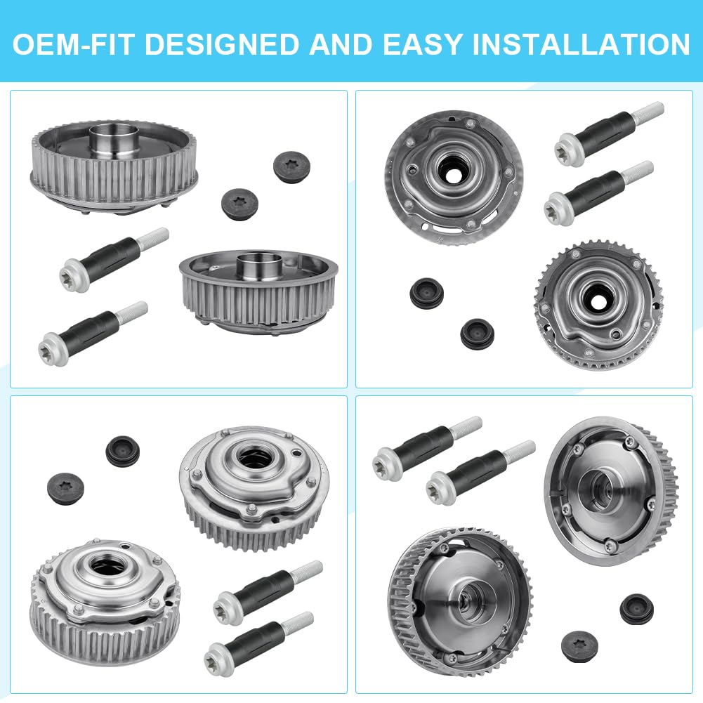 JDMON Engine Timing Camshaft VVT Gear Cam Phaser Compatible with Chevy Aveo 2010-2011 Aveo5 2010-2011 Sonic 2012-2018 Cruze 2011-2015 Pontiac G3 2010 L4 1.6L 1.8L Replace 55567048 12992410