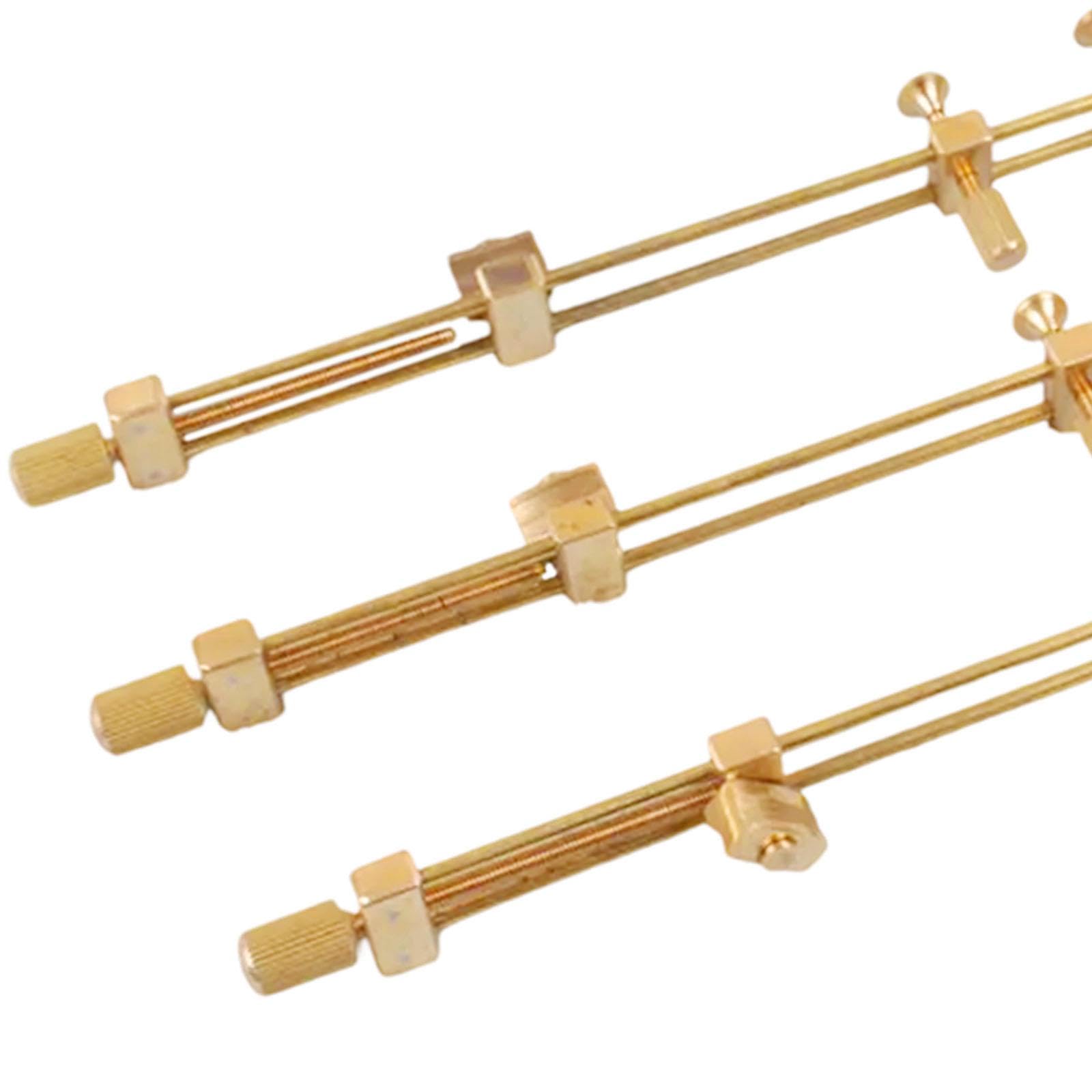 3 Teiliges Set Metall Rissreparaturklemmen für Violine, Bratsche Und Cello, Werkzeug Zum Spannen von Decke Und Boden für Instrumentenbauer, Groß