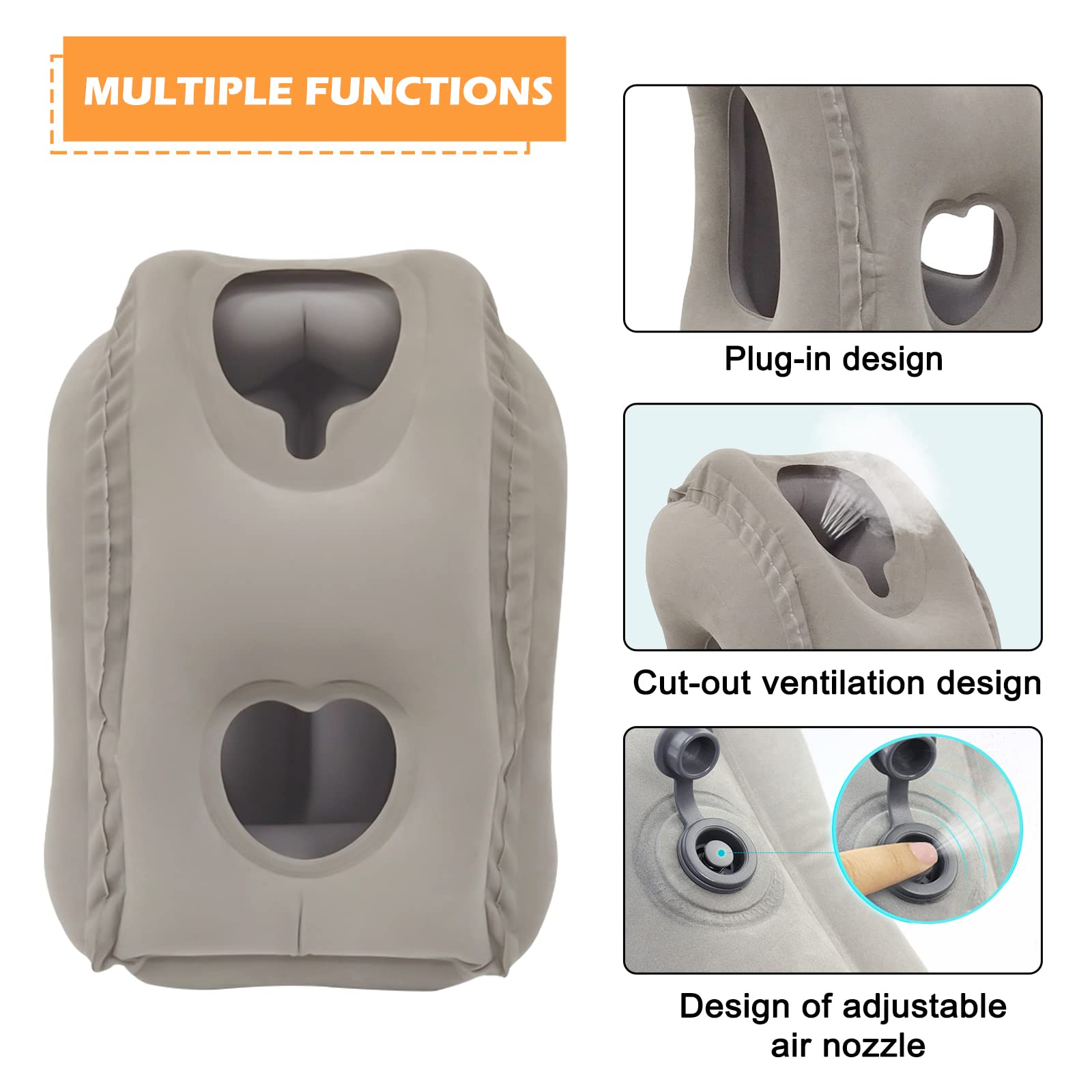 Voyage Accessoires Oreiller De Voyage Remplissable BUOAZR - Coussin Cervical Velours Pour Avion Tour De Cou Avion à Remplir Voyage Accessoires Oreiller De Voyage Remplissable BUOAZR - Coussin Cervical Velours Pour Avion Tour De Cou Avion à Remplir