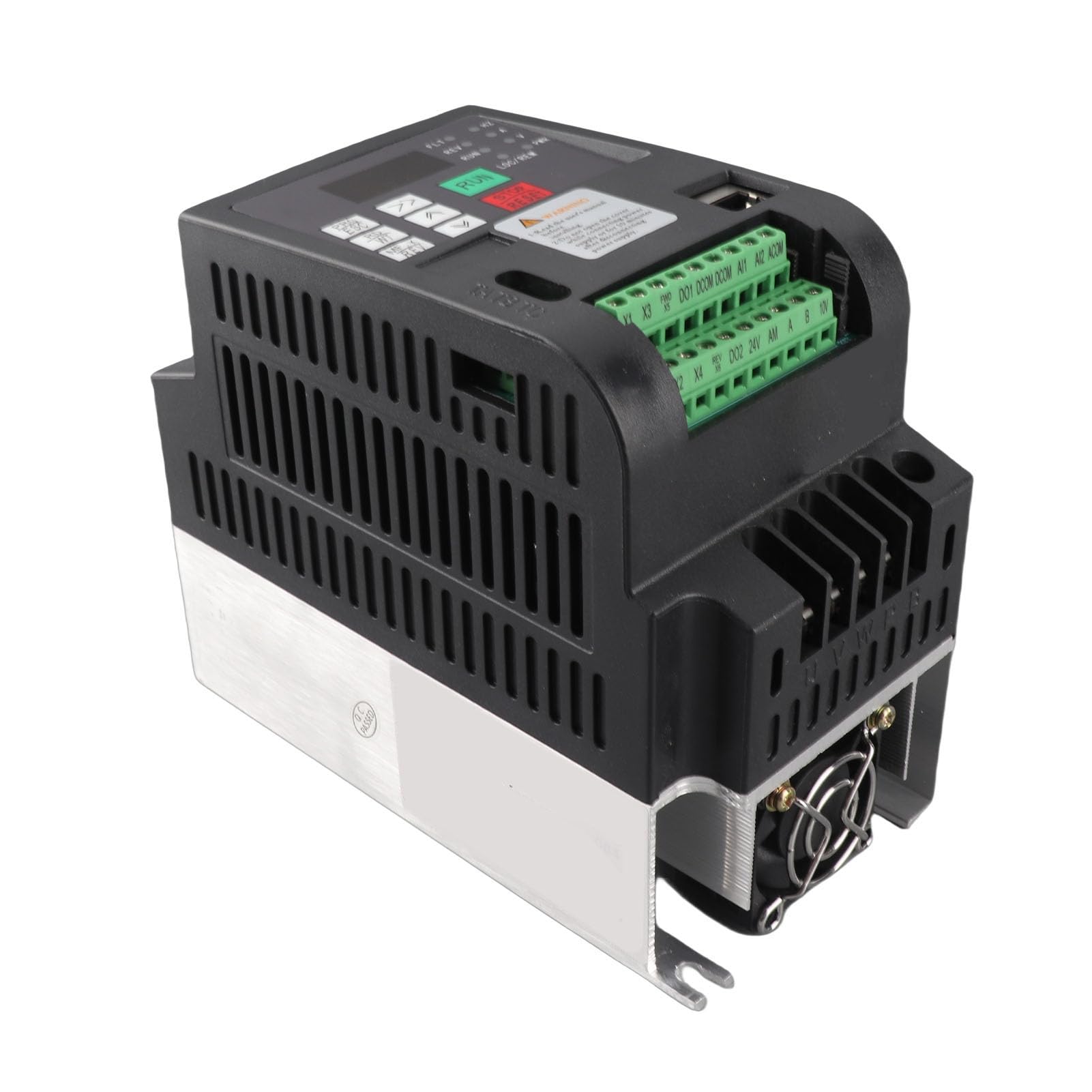 NFLIXIN Inversor de Frecuencia Variable ABS Aluminio Bomba Solar Convertidor de Accionamiento DC200 a 400V Entrada 2.2KW AC 3PH 0 a 220V para Sistemas de Bombeo de Agua Fotovoltaicos