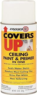 Zinnser 03688 Covers Up Stain Sealing Ceiling Paint, White (1-13-Ounce, White)