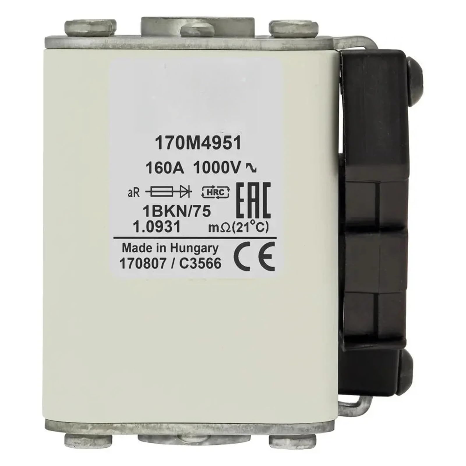 Fusible 170M4923 pour éviter les pannes de surtension industrielle 170M4924