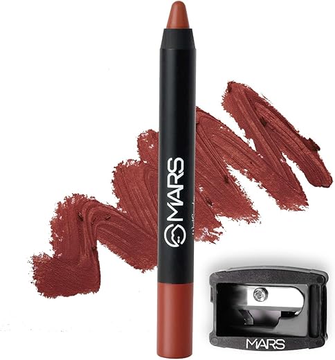 MARS Long Lasting Crayon Lipstick up to 12 Hours Stay | Matte Finish | Waterproof | Won’t Smudge Won’t Budge Lip Crayon (3.5 gm) 10-Girl Power