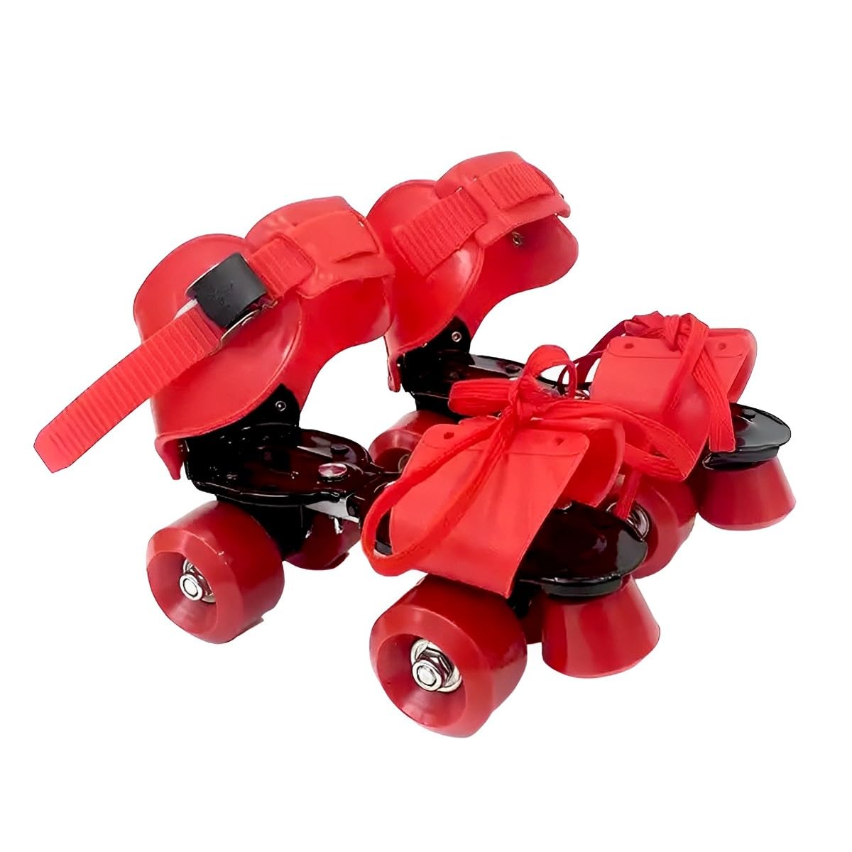 TLISMI Cute Colored Adjustable Size Four-Wheel Roller Skates with Front Brake Sliding Pulley Strap Slalom Smooth Inline Lightweight Skating Shoes for Unisex Beginners, Advanced Kids of Age 8-16 Years (B0CB4M5L4H) Amazon Price History, Amazon Price Tracker