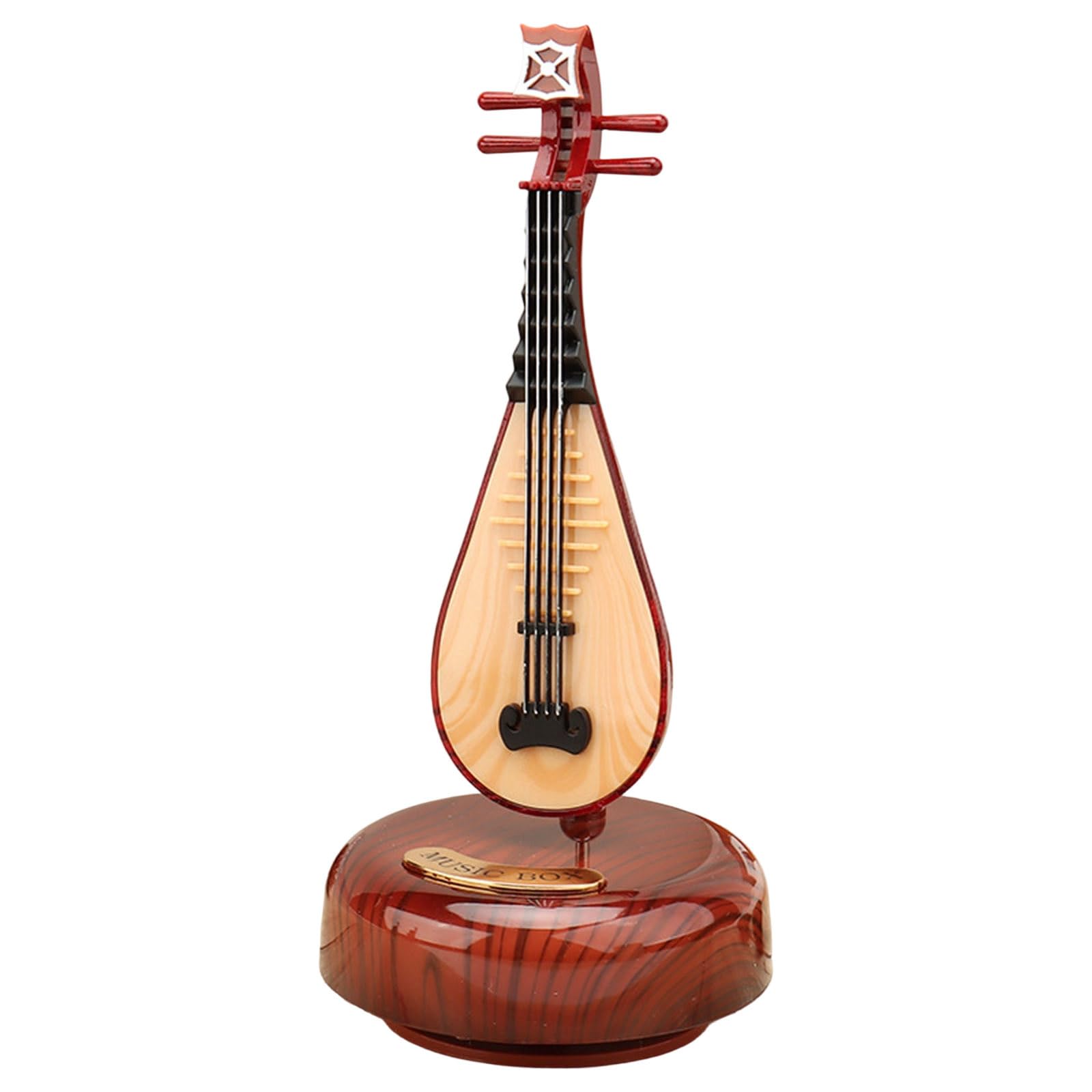 Tsophreniq Wind Up Music Box, Violin Mechanism Musical Miniature Instrument Table Ornament for Home Decorations Handcrafted Violin