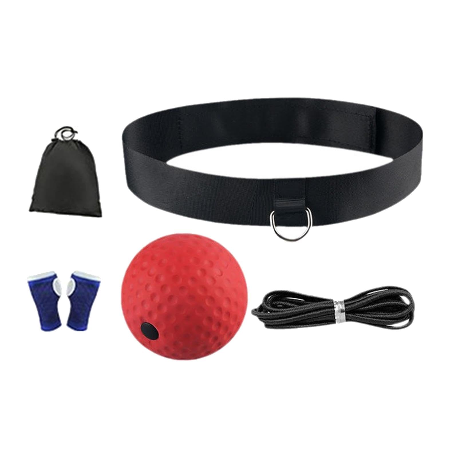 Boxing Ball Headband Fitness Boxing Gear Agility Punching Ball Red-image-31