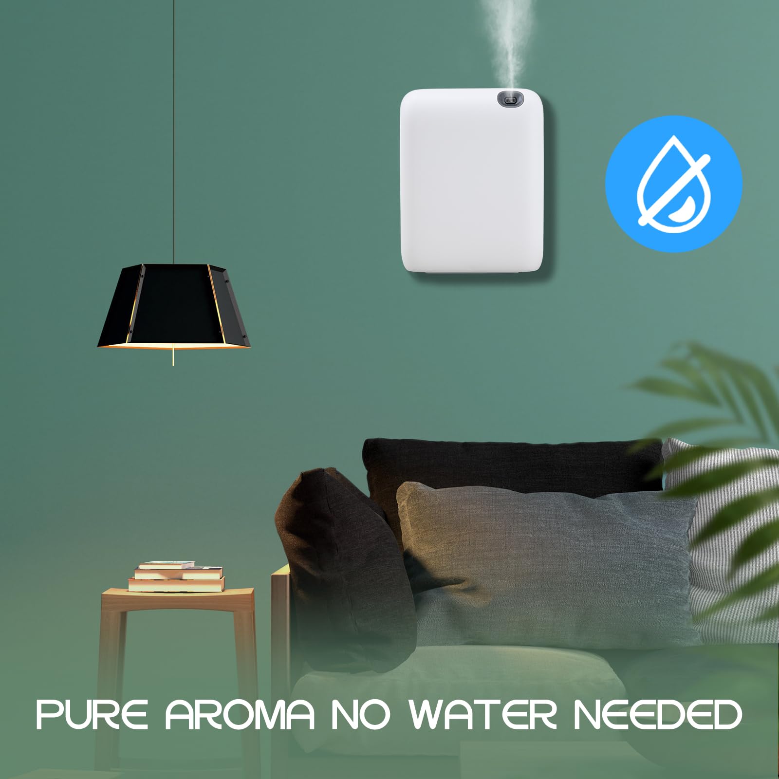 Difusor de la colección de hotel, aplicación Bluetooth, inalámbrico, funciona con pilas, difusor de aceite esencial sin agua, máquina de aire aromático para el hogar, difusores de aire frío para