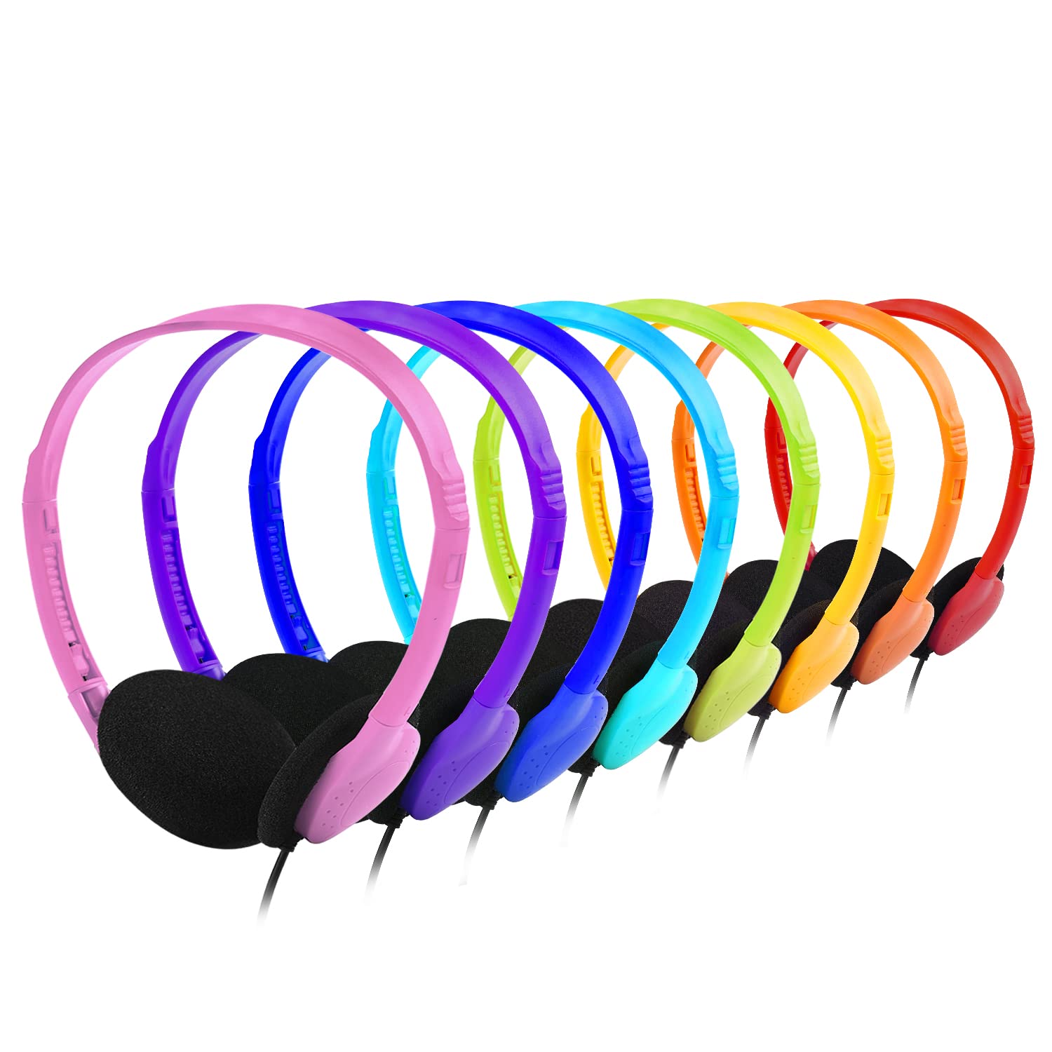 キッズ ヘッドフォン バルク 50個パック クラスセット 学生 子供 幼児 キッズ ヘッドフォン バルク 50個パック クラスセット 学生 子供