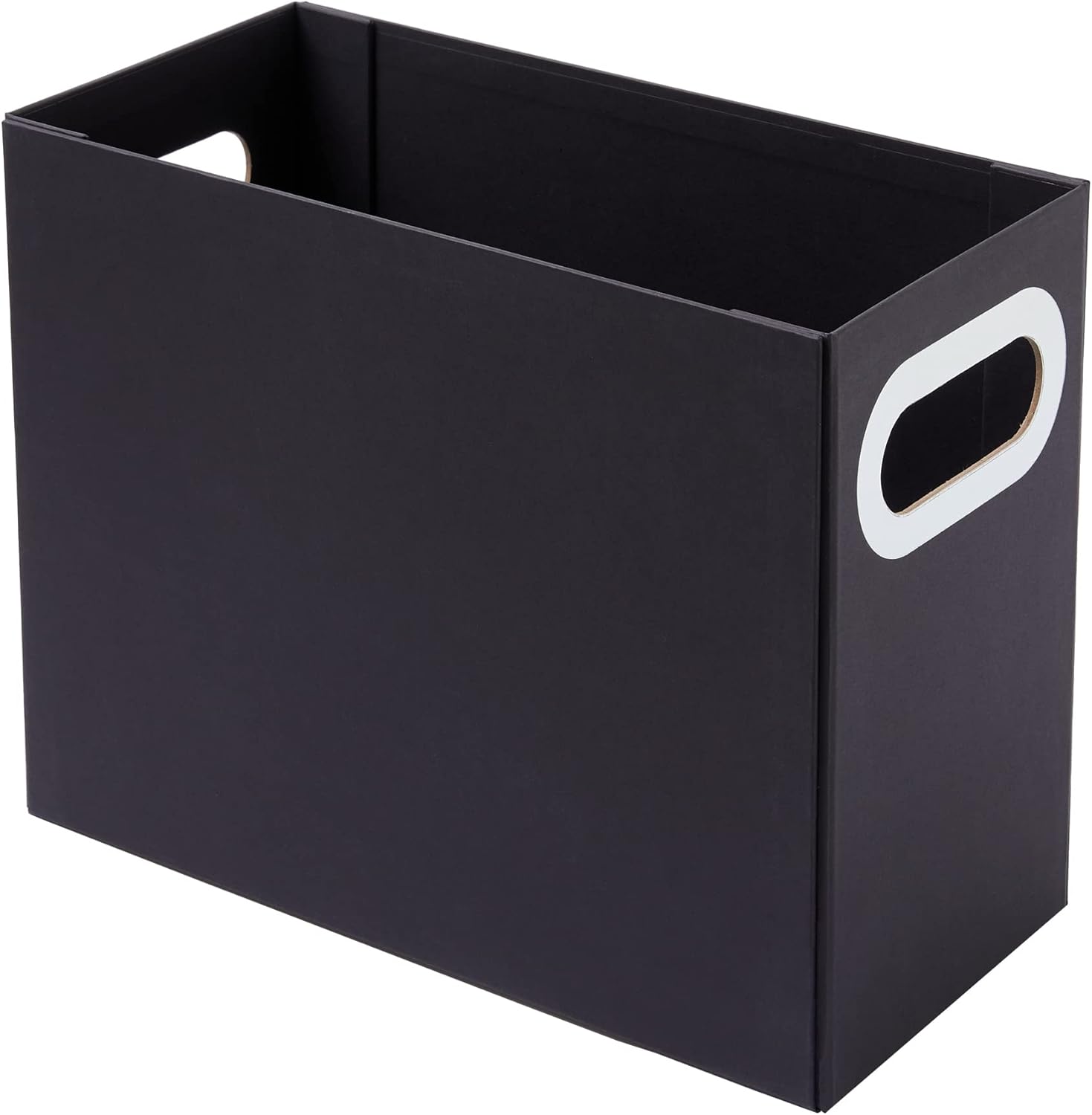 Y YOMA 1 Pack Hanging File Organizer Box with Handle Cardboard Storage