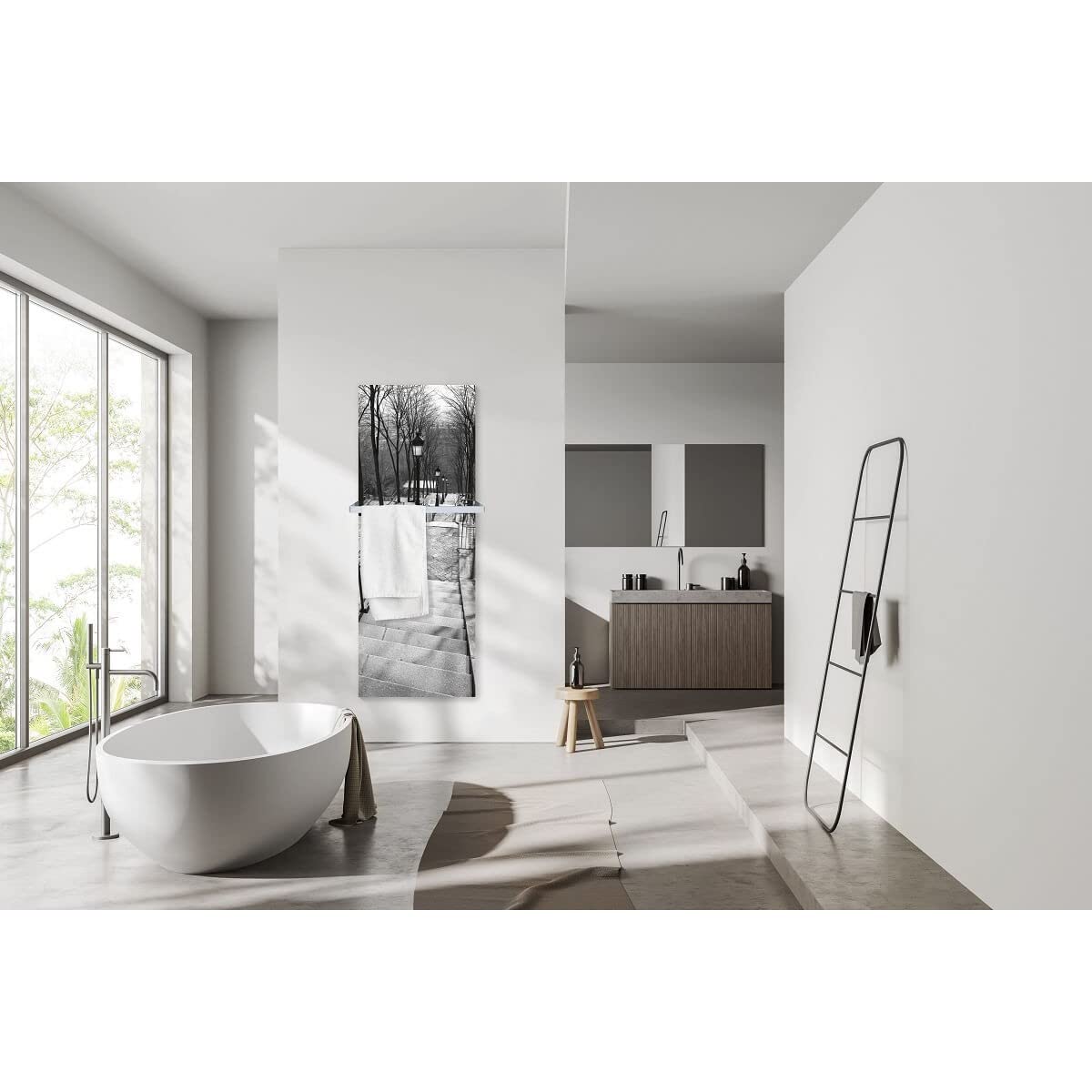 Decowatt Ceanothe Barre sèche-serviette 45 cm Fabriqué en France