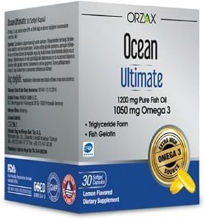 Ocean Ultimate Balık Yağı, 1200 mg Saf Balık Yağı,