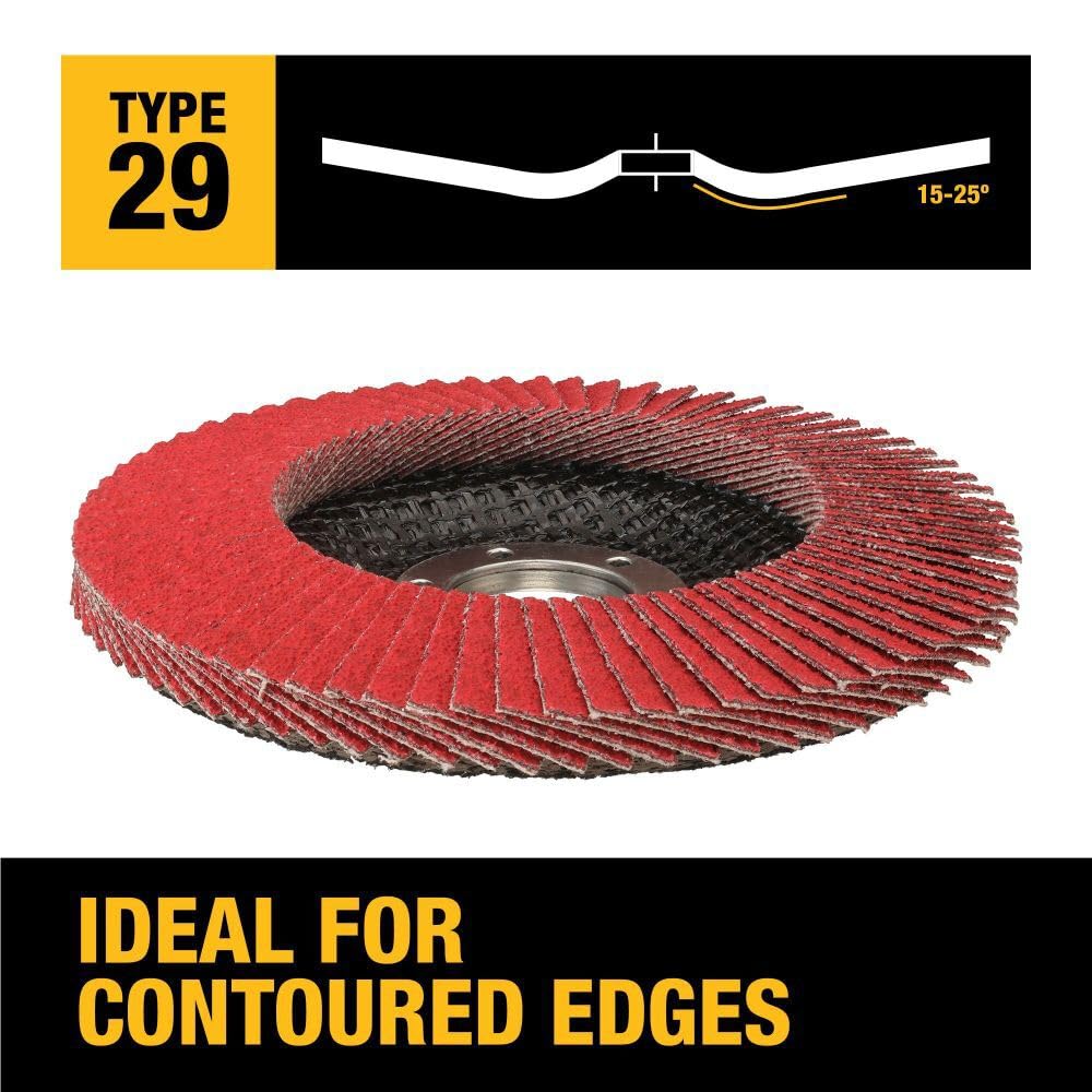 DEWALT DWA8924 Pipeline Grinding Wheel - 7" X 1/8" X 7/8", Ceramic Abrasive For Metal/Stainless, Max 8700 RPM