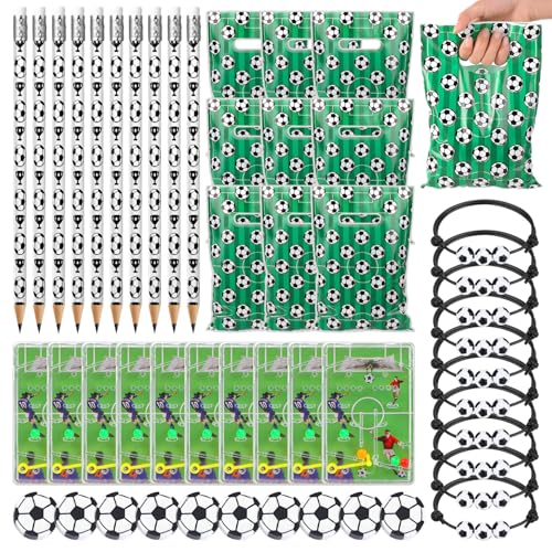 50 Cadeaux e Fête d’Anniversaire Football, Piñata d’Anniversaire Football, Avec Divers Cadeaux à Motifs Football Convient pour Noël, Halloween, Activités...