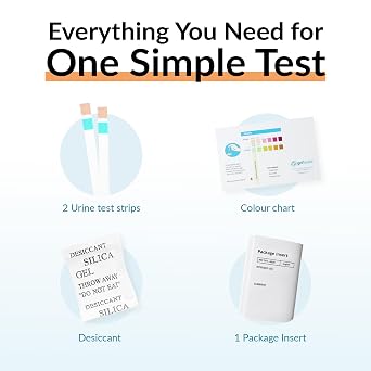GetTested Diabetes Test (Glucose & Ketone), Instant Results At-Home Rapid Urine Test Kit for Hyperglycemia and DKA Risk Screening