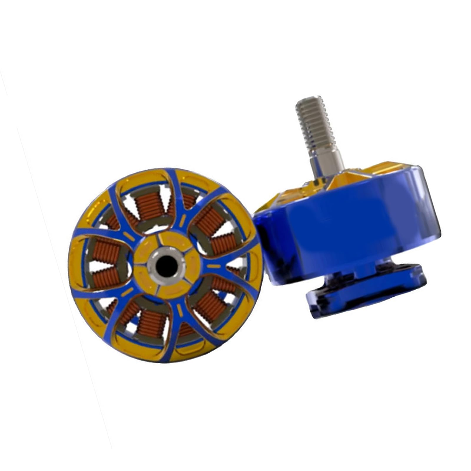 Motor FPV de aleación de aluminio para actualización de energía, componente compacto sin escobillas, uso de actualización de reparación de ensamblaje, pieza de repuesto para práctica de vuelo, pieza