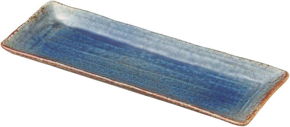 Yamashita Kogei 14039730 Lapis Long Square Plate, 11.0 x 3.9 x 0.8 inches (28 x 1
