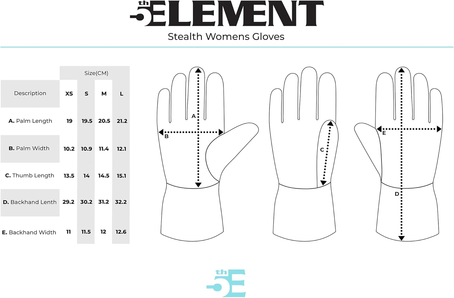 5th Element Stealth W Snow Ski, Snowboard and Winter Hiking Gloves with Stretch Waterproof Shell, Thinsulate Insulation for women, with Touchscreen Capabilities, Wrist Gaiter, and Sealed Zipper Pocket