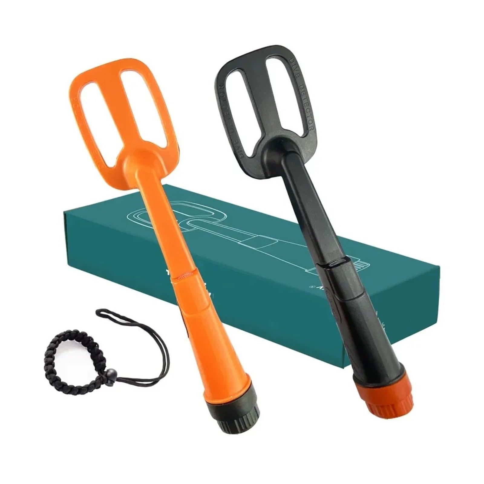 Wykrywacz metali, Podwodny wykrywacz metali Pulse Pinpointer Indukcyjny do nurkowania z wykrywaczem skarbów Wodoodporny ręczny lokalizator dla Złoto Srebro Miedź(ORANGE)