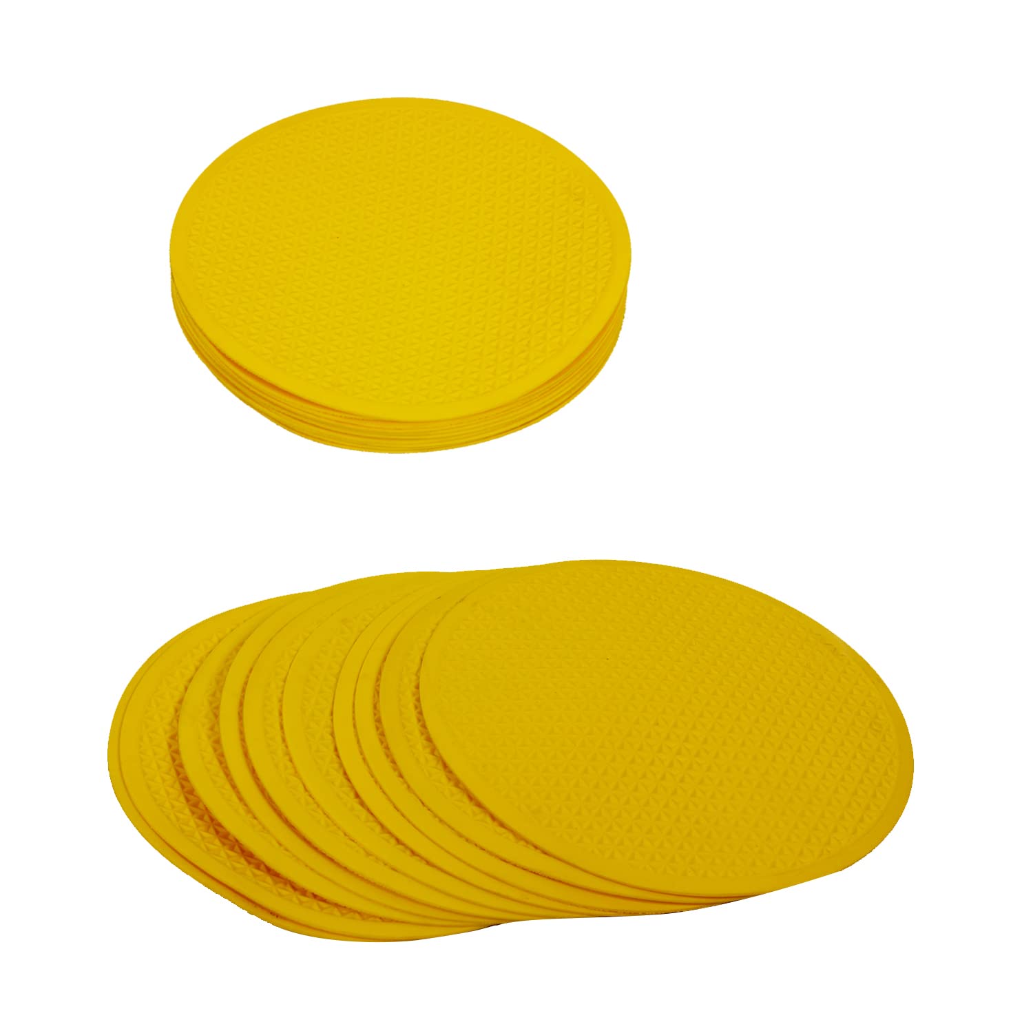 GISCO Spot Markers 9 Inch Non Slip Rubber Agility Markers Flat Field Cones Floor Dots for Soccer Basketball Sports Speed Agility Training and Drills | Pack of 10 (Yellow) (B07NJQZL7S) Amazon Price History, Amazon Price Tracker