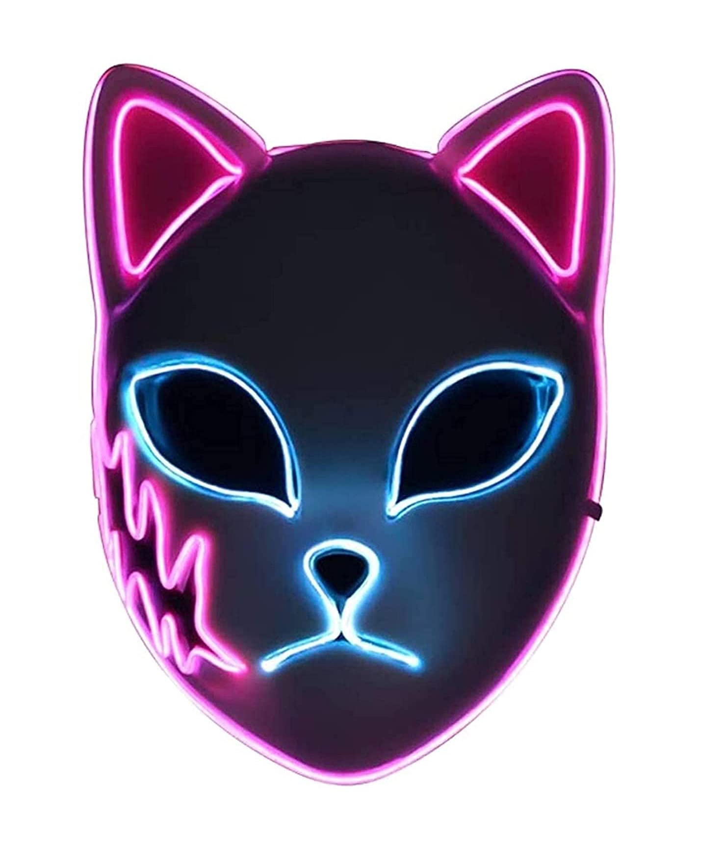 VICKYPOPJapanese Anime Cosplay Mask, LED Mask for Anime Fans