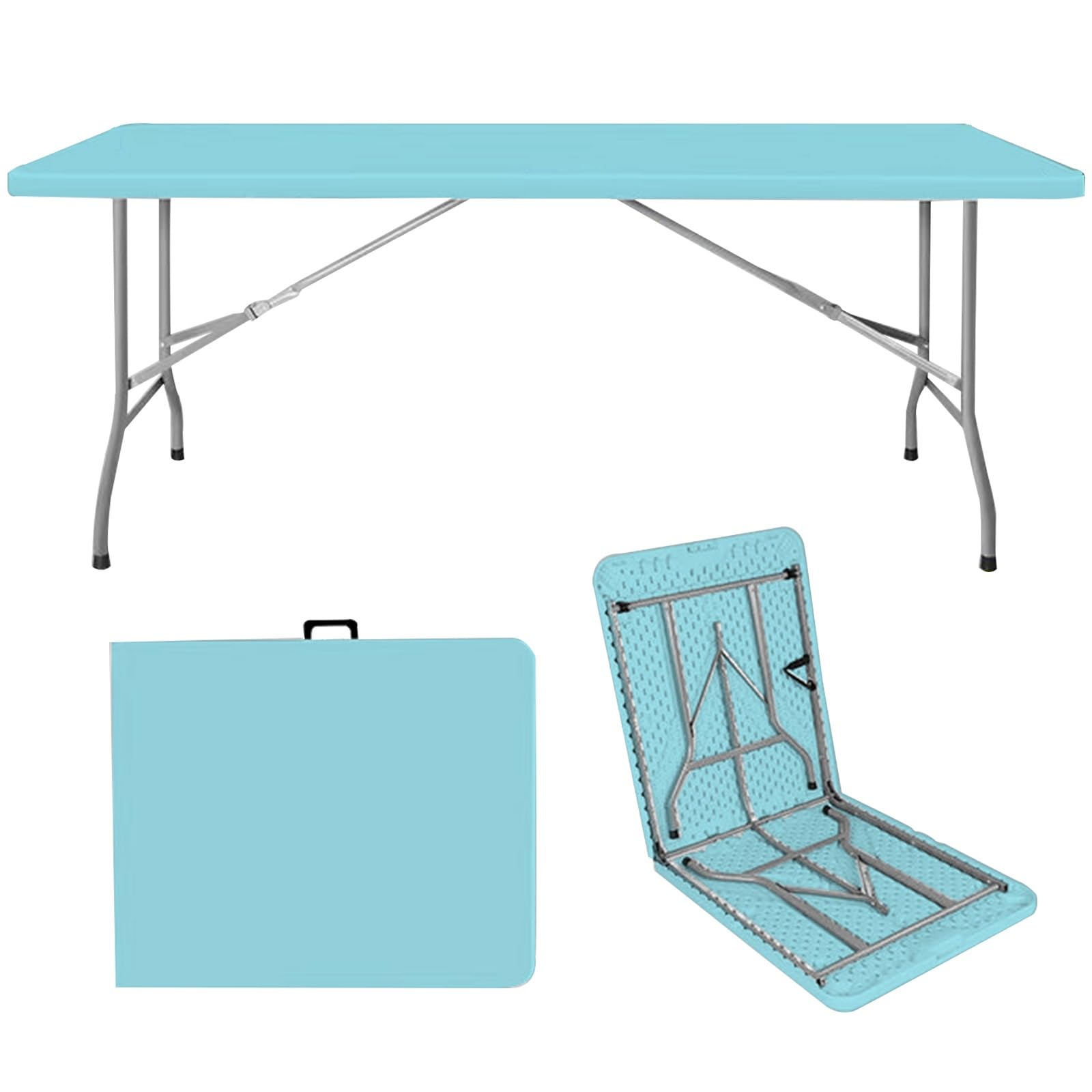 Table de camping légère et robuste de 1,8 m en PEHD haute densité