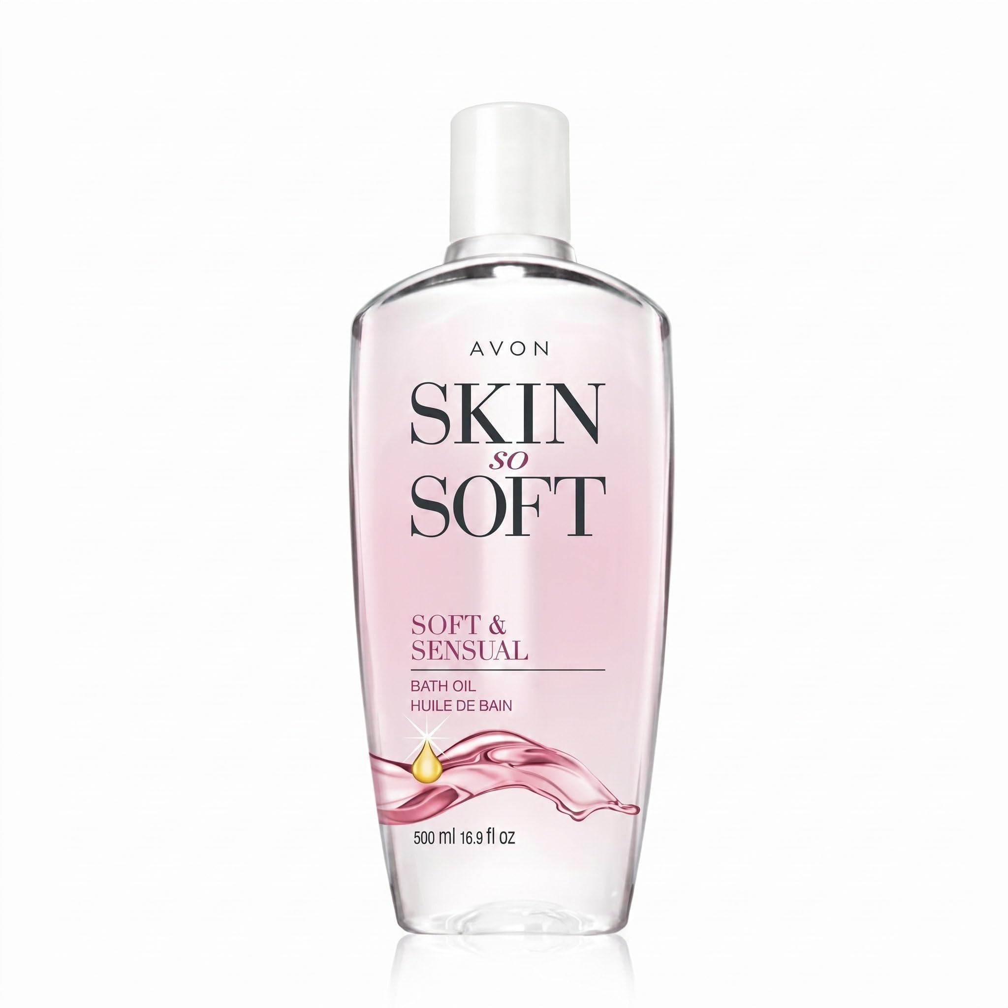 AVON Skin So Soft Soft & Sensual Bath Oil - 16.9 oz - Moisturizing Body Oil 16.9 Fl Oz (Pack of 1)