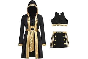 Women's Sexy Satin Silky Boxer Costume Robe