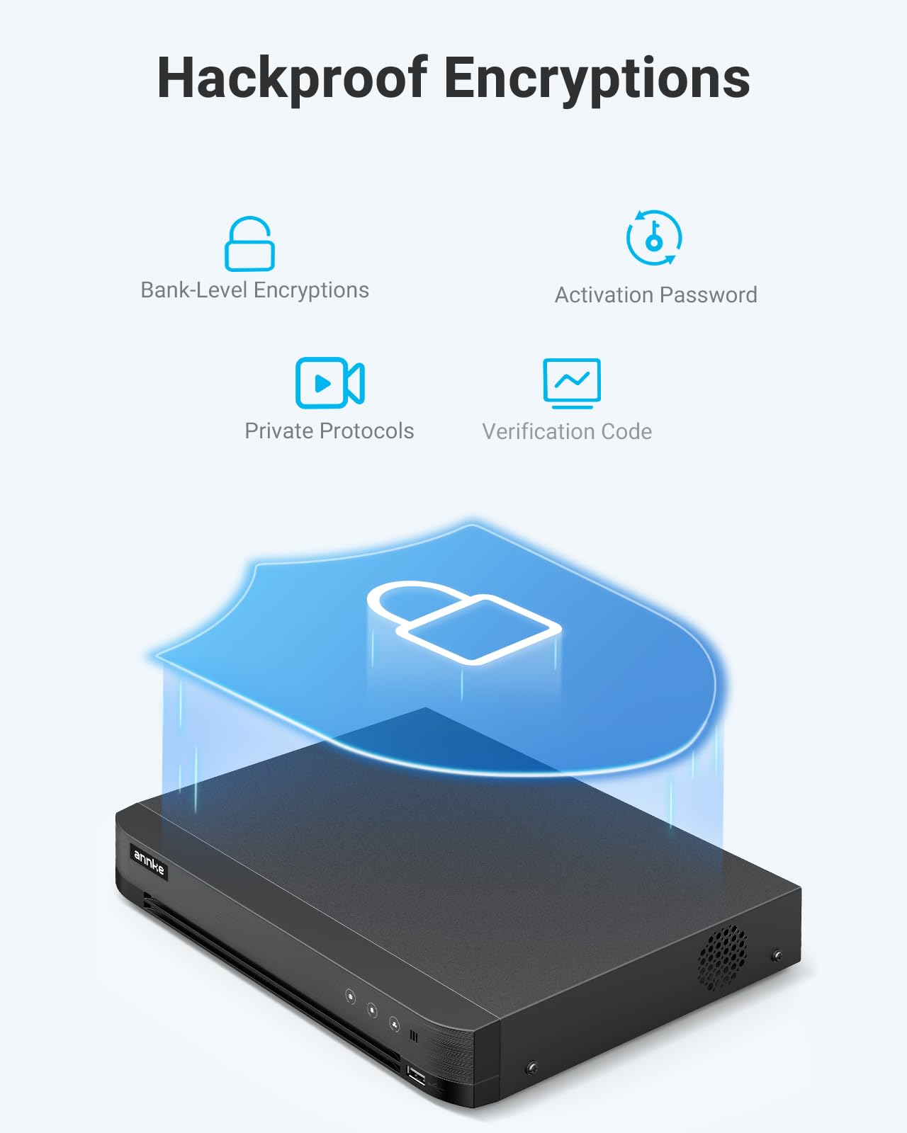ANNKE Grabadora DVR AI 32 canales 3K Lite con disco duro de 2 TB, reconocimiento de personas y vehículos, 5 en 1 CVI/CVBS/AHD/TVI con salida HDMI para sistema de cámara de vigilancia, acceso