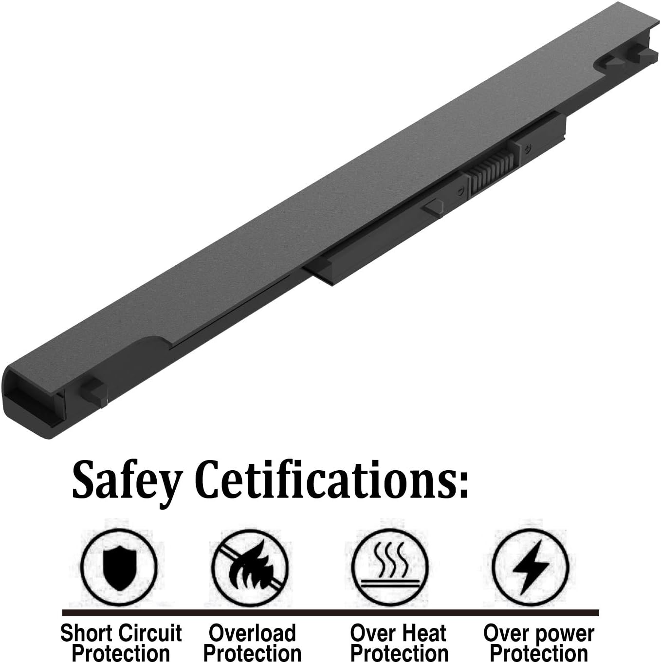 HS04 HS03 Notebook Battery Replacement for HP Spare 807956-001 807957-001 HSTNN-LB6U HSTNN-LB6V HSTNN-DB7I 807611-421 807612-421 HP 240 250 255 256 G4 Series