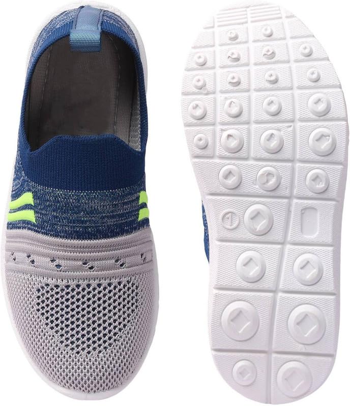 SPRENGE Casual Sneaker Running Shoes for Boys & Girls Navy Green (Pack of 1) 2
