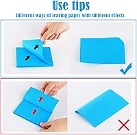 Vista 5 de Notas adhesivas grandes 1000 hojas, 3 x 5 pulgadas, bloc de notas autoadhesivas, notas adhesivas coloridas brillantes de 2.992 x 5.000 in, blocs