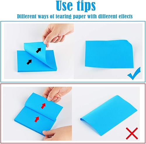 Miniatura 5 de Notas adhesivas grandes 1000 hojas, 3 x 5 pulgadas, bloc de notas autoadhesivas, notas adhesivas coloridas brillantes de 2.992 x 5.000 in, blocs de