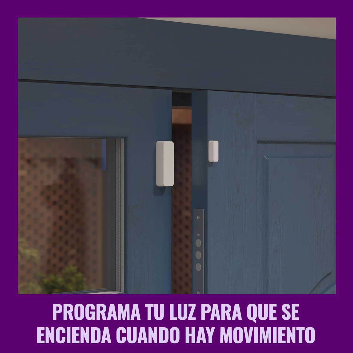 WiZ Sensor de Contacto - Vigilancia del hogar, alertas en Tiempo Real, alarmas Luminosas, fácil instalación, Control de Aplicaciones, conexión con cámaras y Luces WiZ, Paquete Doble