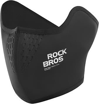 Rockbros Face Cover, For Winter, Thermal Mask, Covers Up To Your Ears, Brushed Lining, Not Difficult To Breath, Soft, Helmet Inner, Short, Washable, Motorcycle, Womens, Mens, Skiing, Snowboarding