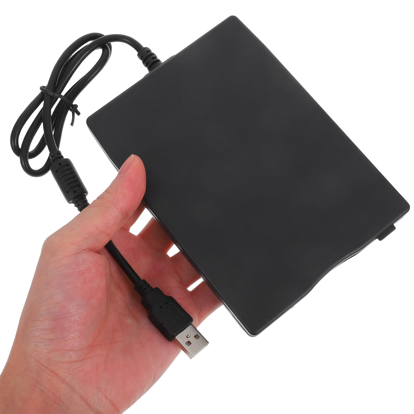 Lecteur de Disquette Externe USB 2.0 Léger en Abs pour Ordinateur Portable et Bureau, Lecteur de Disquettes 3,5 Pouces Compatible Haute Vitesse