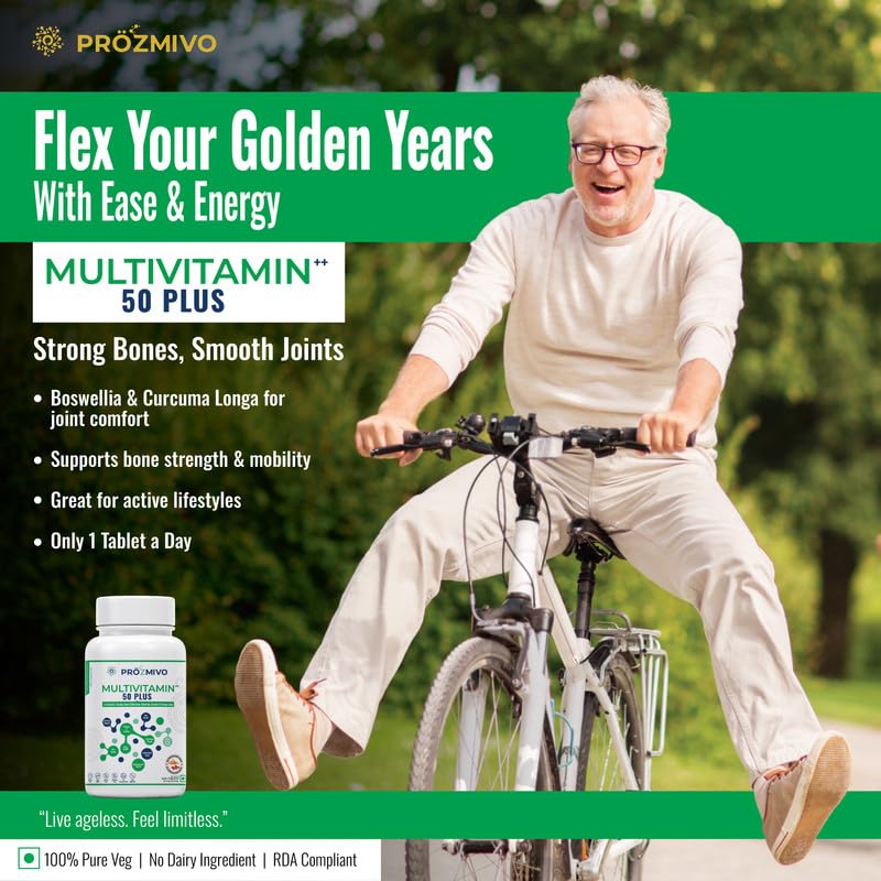 Prozalo Multivitamin ++ (Boswelia, Rosship, Green Coffee Beans, Colostrum, Garcinia, Curcuma Longa extracts) for women and men for more than 50 years of age) with significant minerals and vitamins, alfalfa. 60 bullets