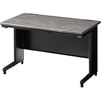 Office Com Steel Desk for Corporations, Black, EX, Flat Desk, Drawer, Width 47.2 x Depth 27.6 x Height 28.3 inches 1200 x 700 x 720 mm, Stone Dark OC-SD127HBEX-SD