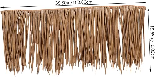 Miniatura 5 de Alfombra de paja simulada con decoración mexicana