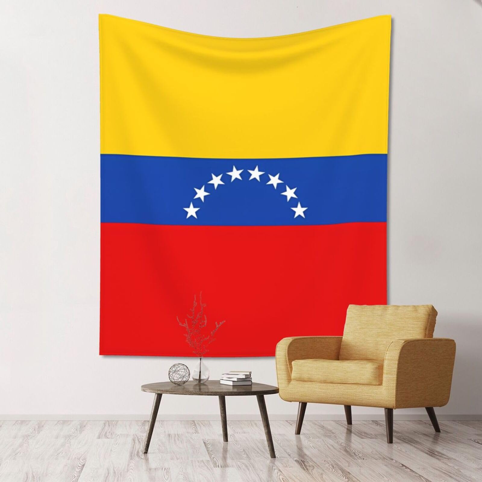 ZZYYDS Floral Wall Decor Tapestry Flag of Venezuela for Living Room Dormitory Home Decor Party Background, 60x51 Inch (Vertical)