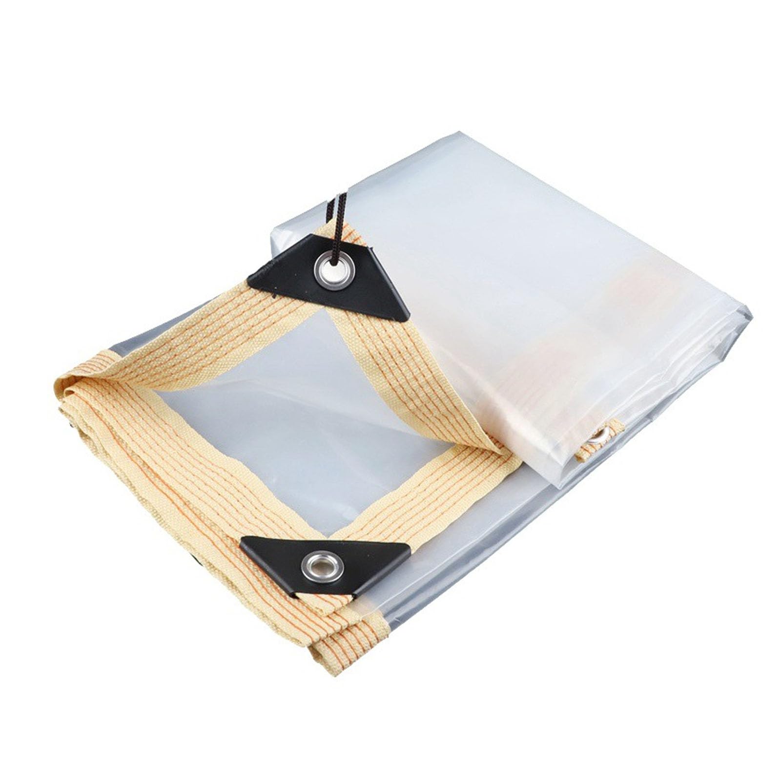 Doorzichtige vinyl dekzeil voor camping, terrassen, behuizing, isolatie, zacht glas, dekzeil voor tuinplanten, kippenhok, kas, transparant polyzeil (afmetingen: 150 x 250 cm