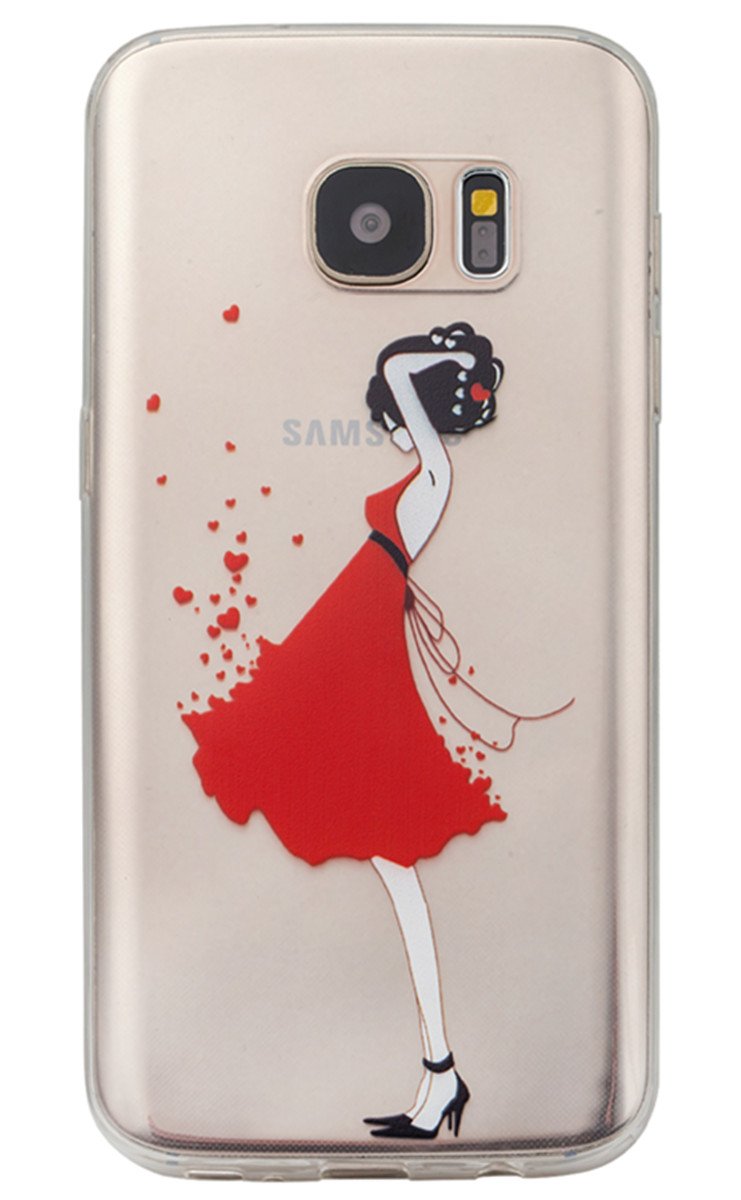 Galaxy S7 Case,3Cworld Ultra Thin Clear Art Pattern Crystal Gel TPU Rubber Flexible Slim Skin Soft Case for Samsung Galaxy S7