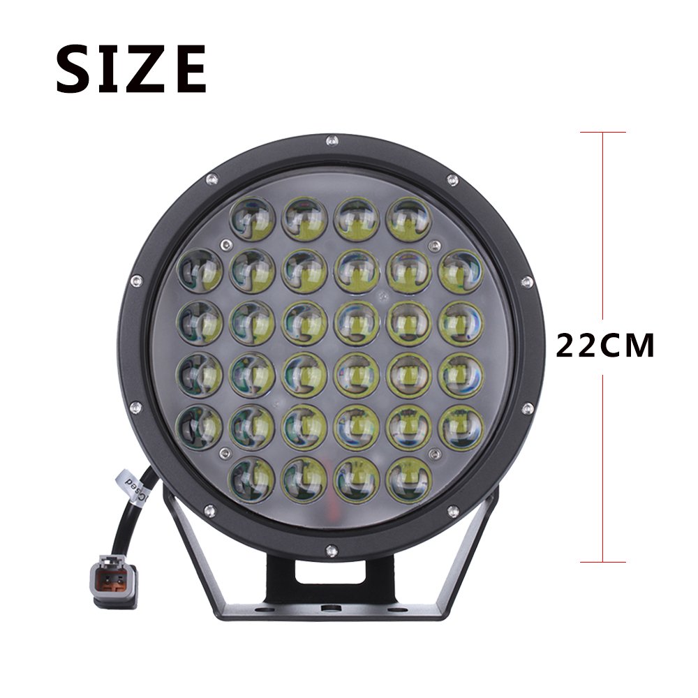 SXMA 22,9 cm rotonda LED luce di azionamento 320 W 28800LM guardia paraurti anteriore griglia faretti per Offroad Truck SXMA 22,9 cm rotonda LED luce di azionamento 320 W 28800LM guardia paraurti anteriore griglia faretti per Offroad Truck