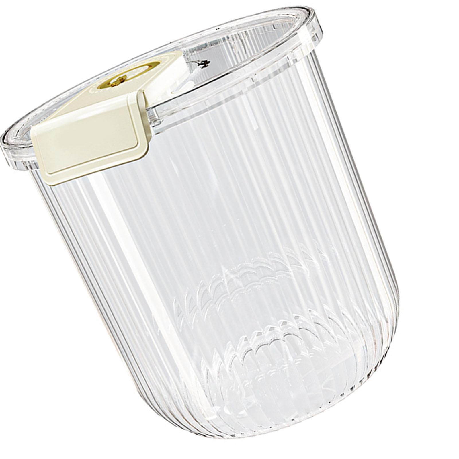Contenedor de Contenedores de Arroz Transparente para Cubo de Arroz Hermético para Harina de Grano de Soja seca. (L 360ml 6.8x14.5cm / 2.7x5.7in)
