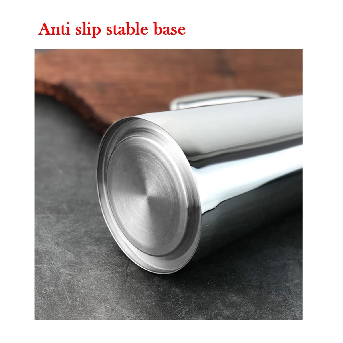 Dispenser per olio e aceto, in acciaio inox, con beccuccio antigoccia e tappo antipolvere, per insalata e cucina, 550 ml