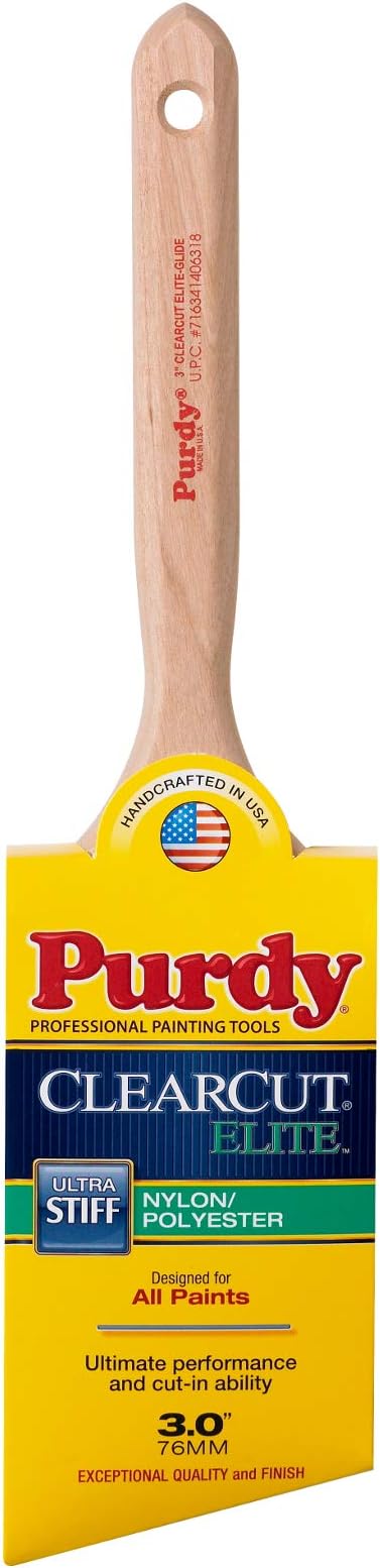 Purdy 234040 Monarch XL Elite 4 Inch Paint Brush - Yellow, Chinex & Orel Blend, For All Paints