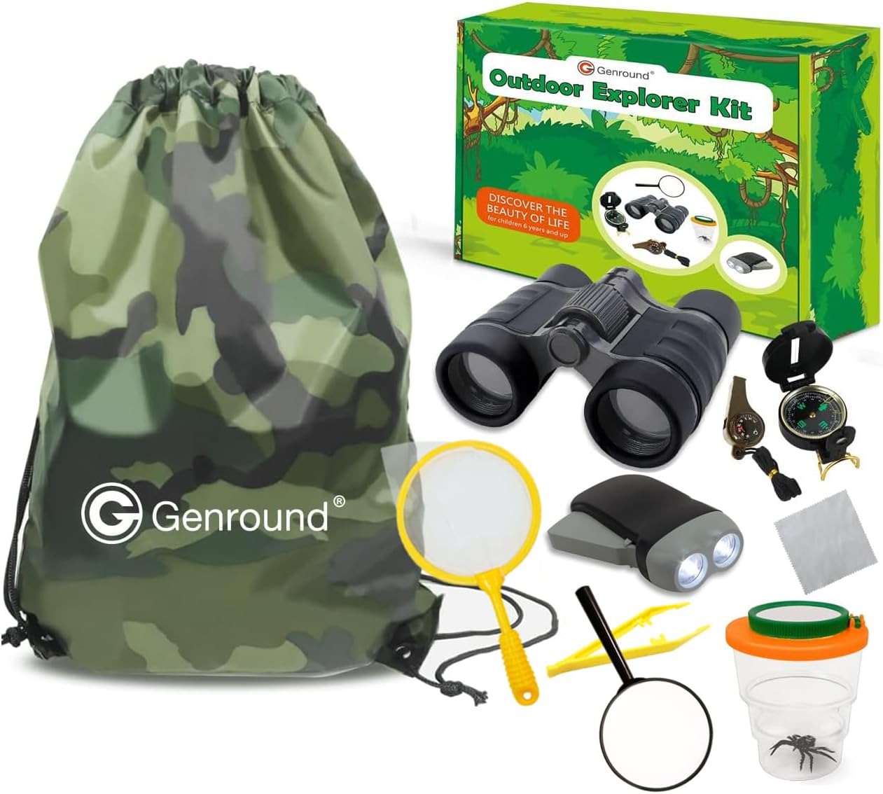 Genround Outdoor Explorer Kit Gifts Toys, 612 Years Old Boys Girls