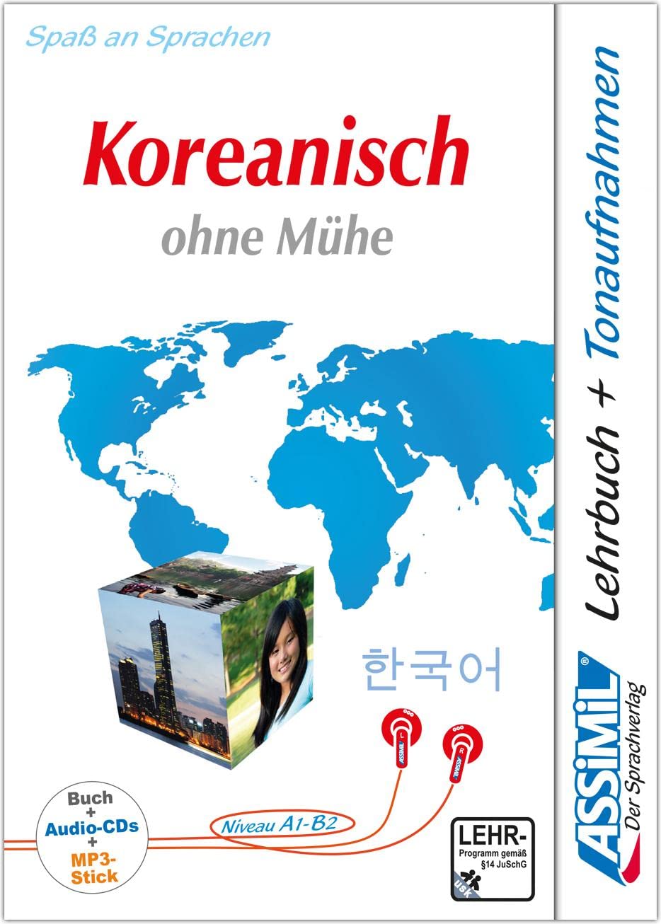 ASSiMiL Koreanisch ohne Mühe - Audio-Plus-Sprachkurs - Niveau A1-B2: Selbstlernkurs in deutscher Sprache, Lehrbuch + 2 Audio-CDs + 1 USB-Stick