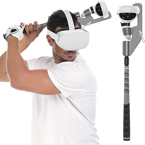 2023 Upgraded VR Golf Club for Oculus Quest 2 Oculus Golf Club Attachment Adapter for Oculus Quest 2 Controller and Oculus Quest 1 VR Golf Club