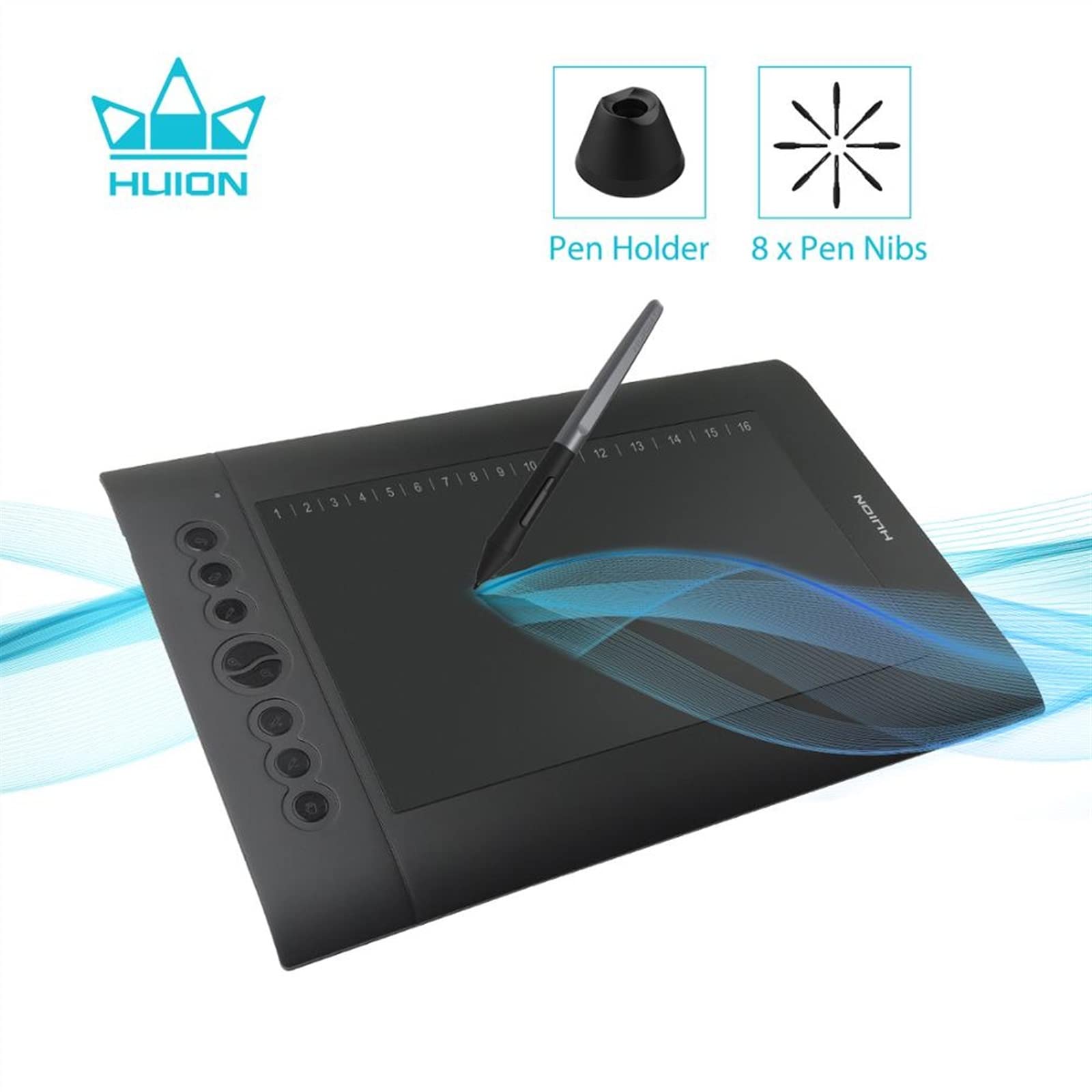 Tavolette grafiche Tavolette grafiche digitali Artist Design Tablet da Disegno Funzione di inclinazione Tavolette con Penna Senza Batteria