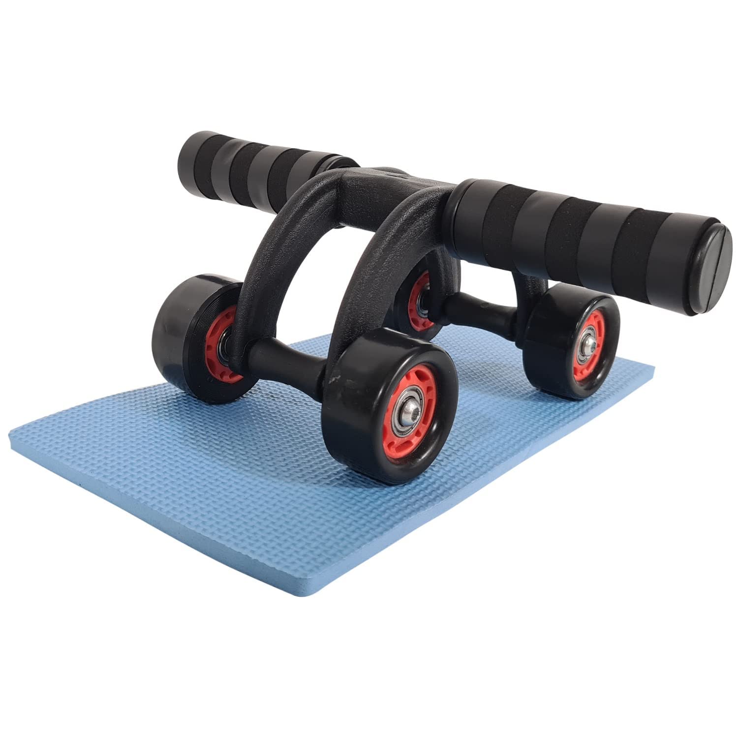 Abs 4 Roller Exercise Wheel Anti Skid Double Wheel - Total Body AB Roller for Abdominal Exercise Training-picture-41